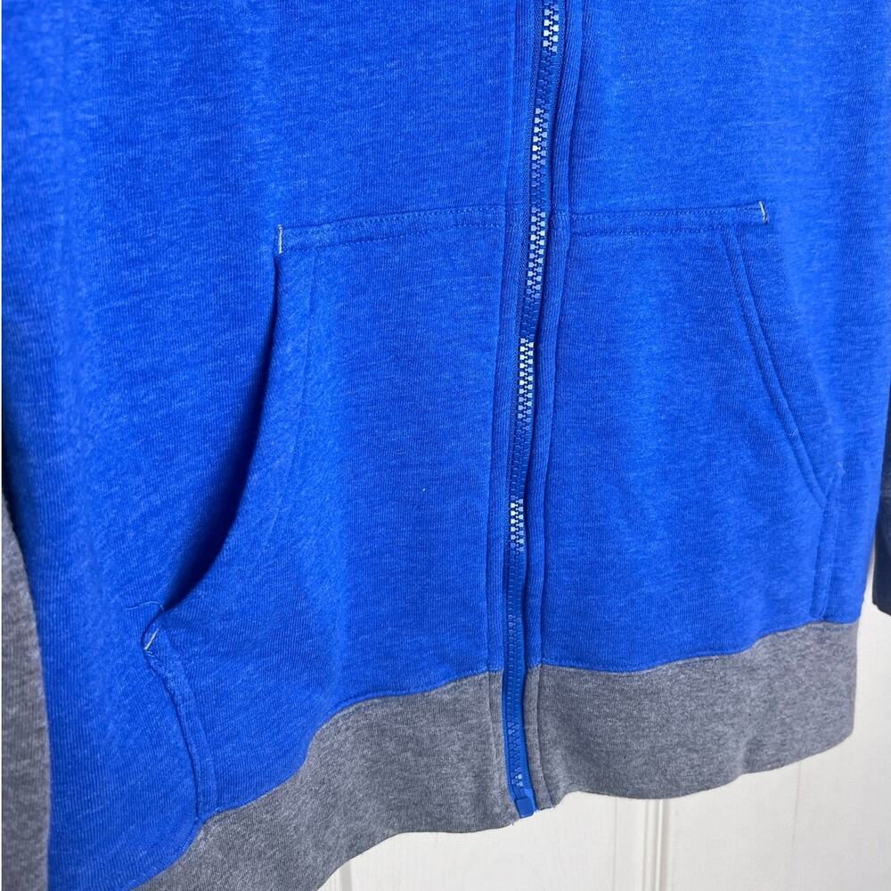 NFL New York Giants Football Sweatshirt Full Zip Hoodie Size Gray Blue Size L - Picture 2 of 10